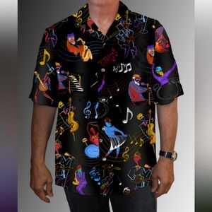 VIA RIPATTI JAZZ/MUSICIAN SHIRT VINTAGE  NWOT